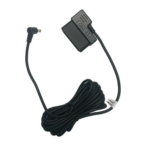 OBDII to Barrel Connector Cable, 9.8ft Power Cord for Cobra Radar Detectors - Black