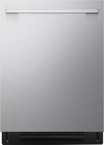 LG - FlushFit 24" Top Control Smart Built-In Tub Dishwasher with 3rd Rack, 1 Hour Wash & Dry Cycle and 42dBA - Stainless Steel