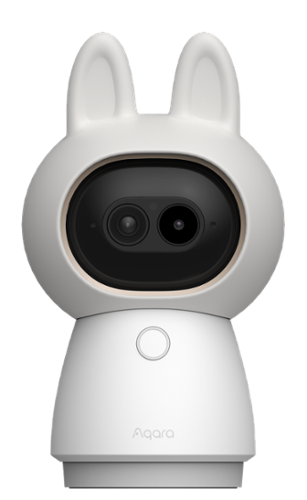 Aqara - Hub de cámara 4K con doble lente G350, cámara interior con zoom de 9X, panorámica e inclinación de 360°, seguimiento automático mediante IA, reconocimiento facial y de gestos, color blanco