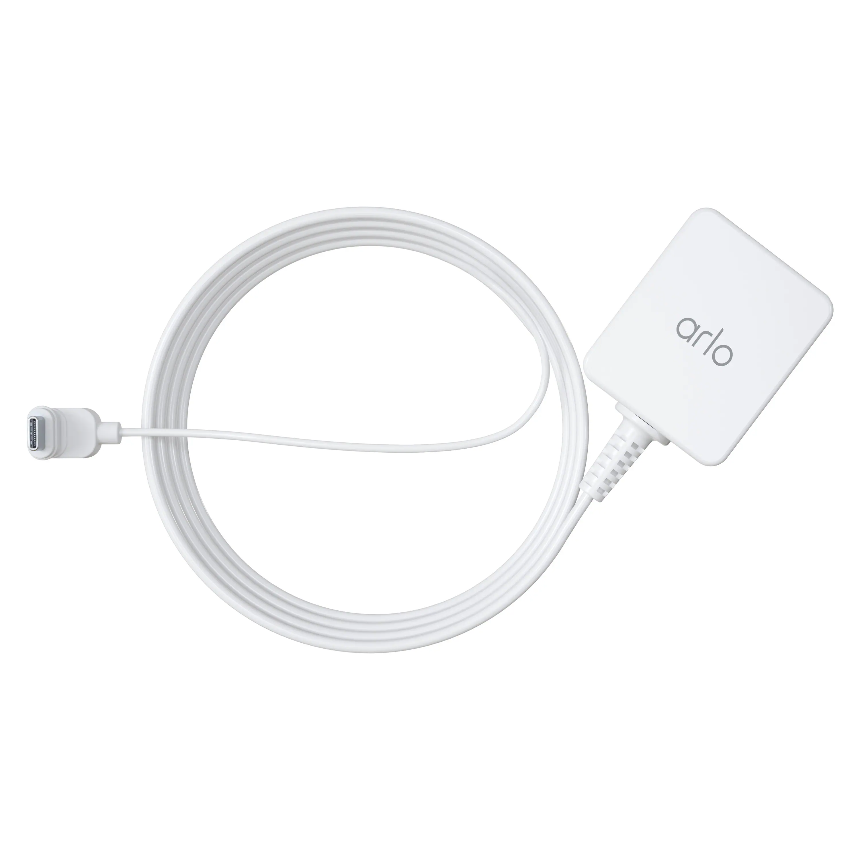Arlo - Cable de carga para exteriores - USB-C, 25 pies - Blanco