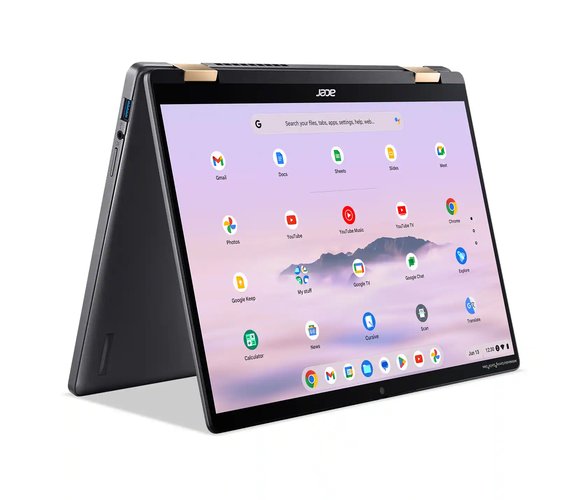Acer - Chromebook Plus Spin 714 Laptop with Google AI – 14" WUXGA Touch - Intel Core Ultra 5 115U – 8GB LPDDR5 – 256GB SSD - Steel Gray