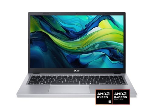 Acer - Aspire Go 15 Laptop - 15.6" Full HD IPS Display 2k - AMD Ryzen 5 4000 Series 2025 - 8GB Memory - 512GB Storage - Pure Silver