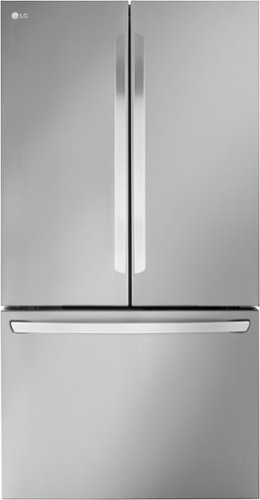 LG - Counter-Depth MAX 26.5 Cu. Ft. French Door Smart Refrigerator with Internal Water Dispenser - Stainless Steel