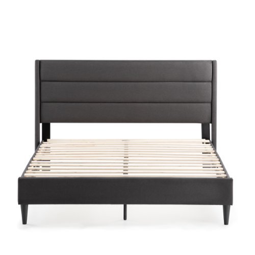 Brookside - Amelia Upholstered Triple Lined  Twin XL Bed - Charcoal