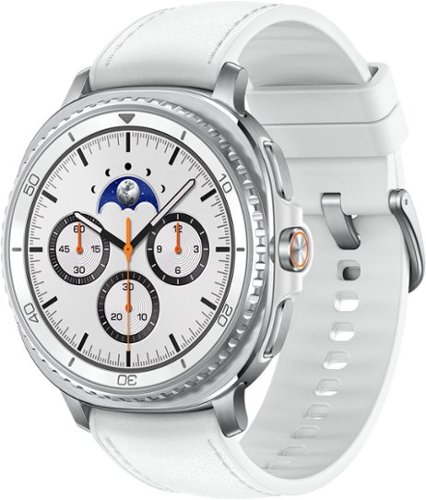 Samsung - Reloj inteligente Galaxy Watch8 Classic de acero inoxidable 46 mm BT - Blanco - (2025)