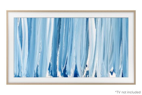 Samsung - Bisel personalizable The Frame de 75 pulgadas, moderno, teca