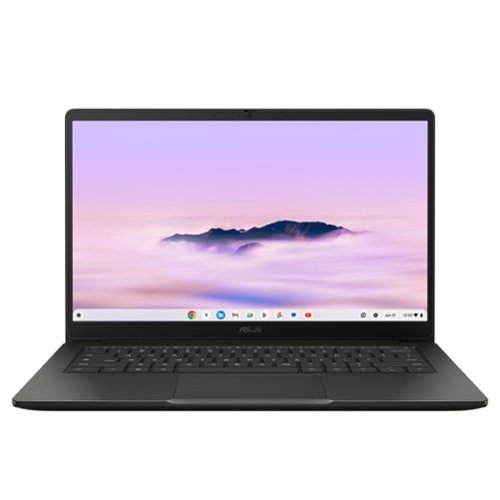 ASUS - CX14 14" FHD Chromebook Plus Laptop with Google AI - Intel Core 3 (2025) - 8GB Memory - 128GB Storage - Hunter Green