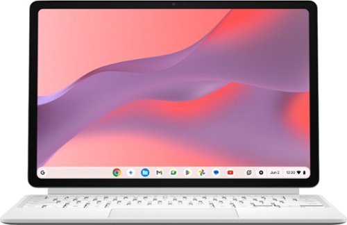 ASUS - CM32 12.1" 2.5K 2-in-1 Touchscreen Chromebook - MediaTek Kompanio 540 (2025) - 8GB Memory - 128GB Storage - Fog Silver