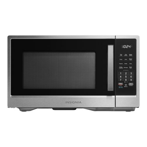 Insignia™ - 1.1 Cu. Ft. Countertop Microwave - Stainless Steel