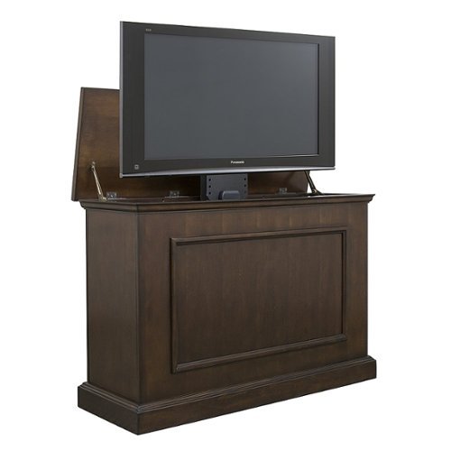 Touchstone Home Products - The Mini Elevate de Touchstone - Armario elevador de TV motorizado inteligente para televisores de pantalla plana de hasta 46 pulgadas - Espresso