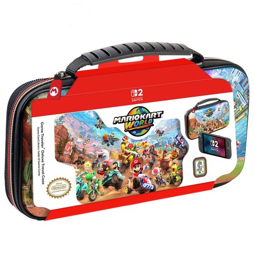 Funda Game Traveler Deluxe para Mario Kart World de RDS Industries, con licencia de Nintendo, color negro