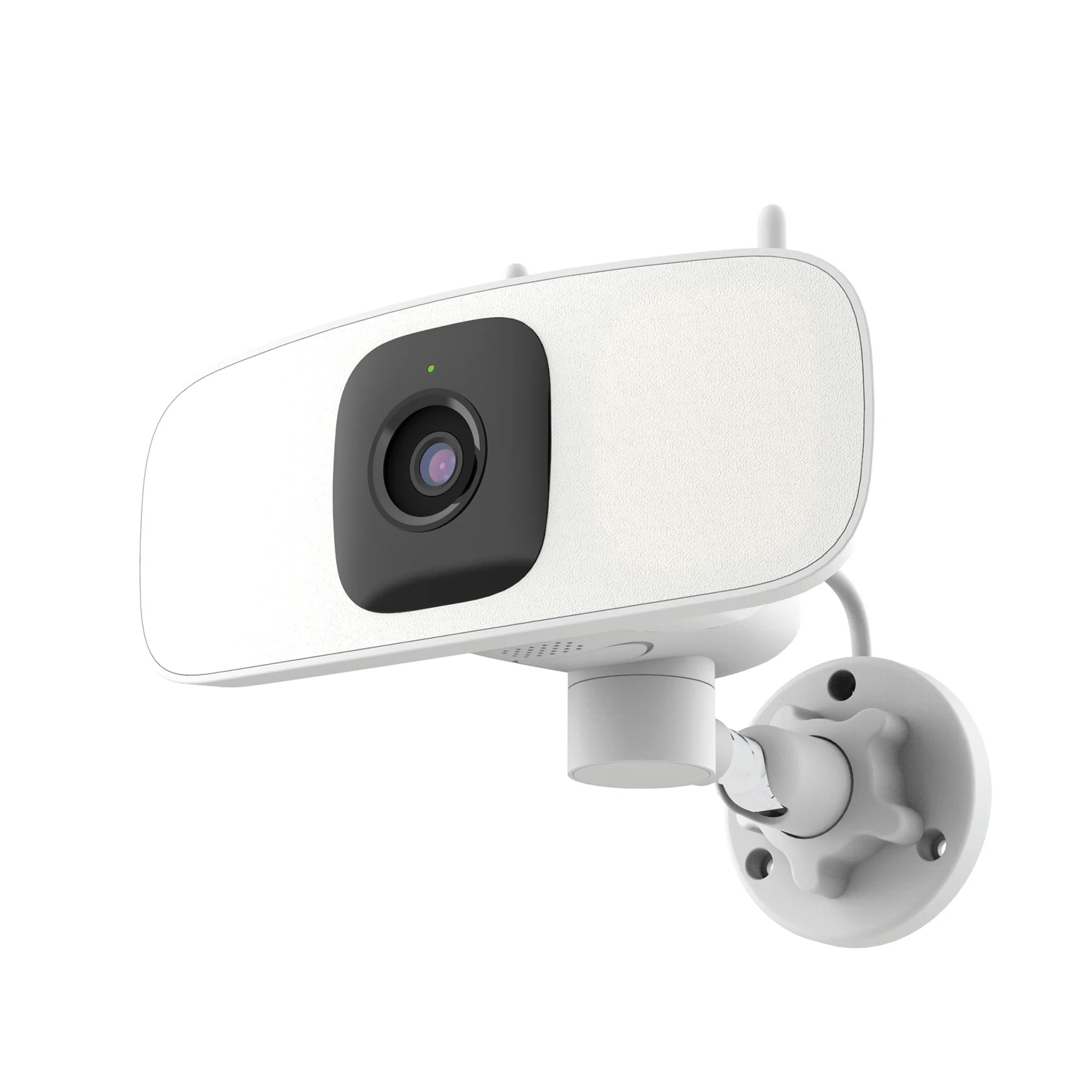 Cámara de seguridad WiFi Lorex Connect 2K Floodlight (con panorámica horizontal controlada por aplicación), color blanco