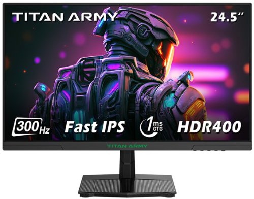 Titan-army - P2510HS 24.5 Inch 300Hz Gaming Monitor, Fast IPS 1ms GTG, 1080P FHD, FreeSync, 121% sRGB, HDR400, VESA Wall Mount - Black