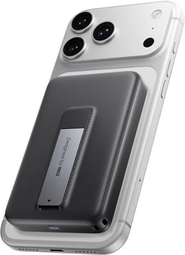 INIU - Magnetic Power Bank, Qi2 10000mAh Ultra Compact Portable Charger with Foldable Stand for iPhone 17/16/15/14/13/12 Series - Black