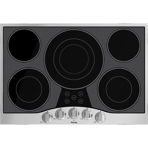 Viking - 29.9" Electric Cooktop - Stainless Steel
