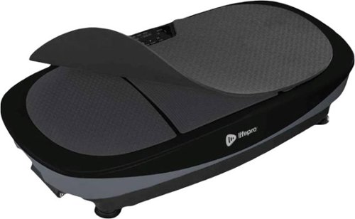 LifePro - Rumblex Max 4D Vibration Plate Exercise Machine with Loop Resistance Bands - Black
