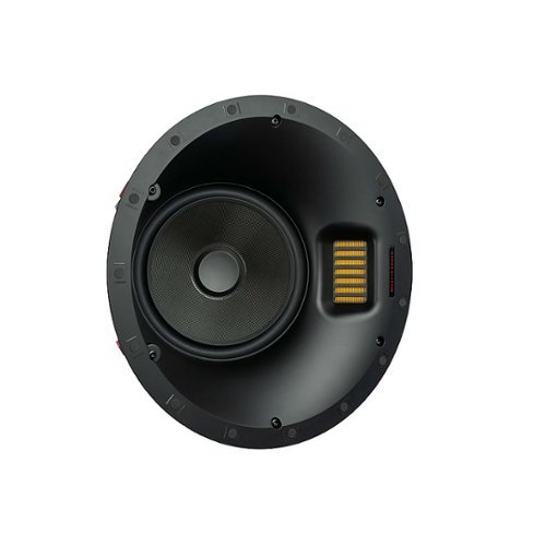 MartinLogan - Motion XT Series CI, 8" Midrange with Folded Motion XT Tweeter, 2-way In-Ceiling Speaker with Angled Basket (Each) - Paintable White