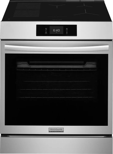 Frigidaire - Gallery 6.2 Cu. Ft. Slide-In Electric Induction Range with Stone-Baked Pizza and 15+ Ways to Cook - Stainless Steel
