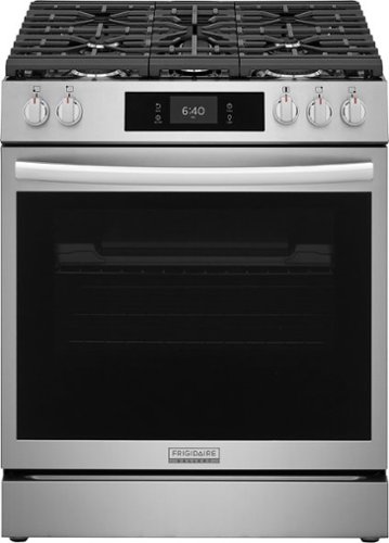 Frigidaire - Gallery 6.0 Cu. Ft. Slide-In Gas Range with Stone-Baked Pizza and 15+ Ways to Cook - Stainless Steel