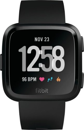 Reloj inteligente Fitbit Versa, negro y negro (2018)