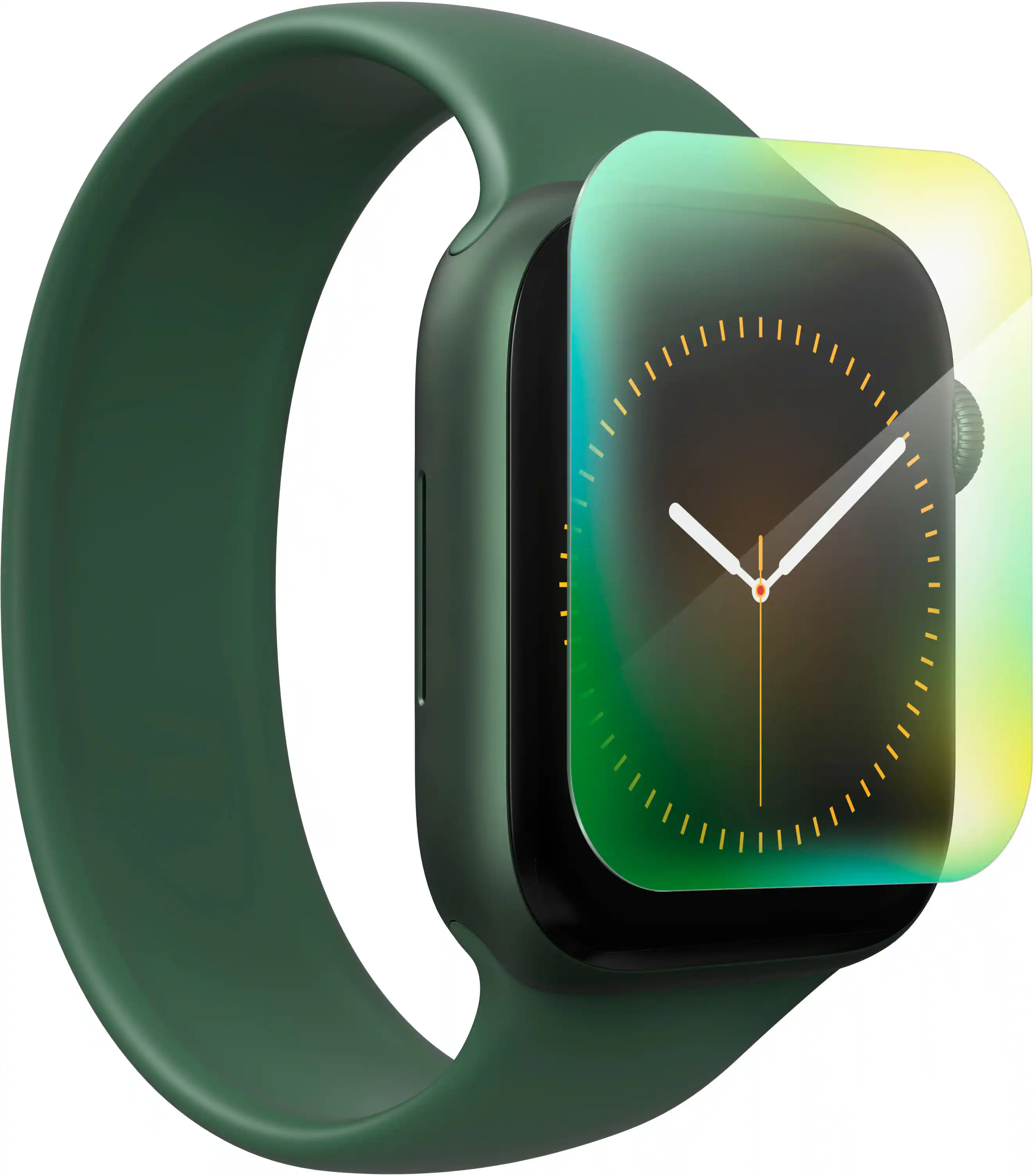 Protector de pantalla ZAGG InvisibleShield Ultra Eco Impact & Scratch para Apple Watch Series 7, 8 y 9 de 41 mm, transparente