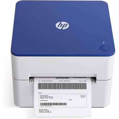 HP - Shipping Label Printer, Internal Tray 4x6 Direct Thermal Printer - 203 DPI