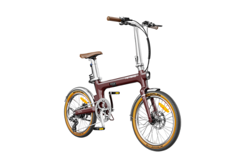 Heybike - Helio F Foldable E-bike w/ 75 Miles Max Range & 20 MPH Max Speed - Hydraulic Disc Brakes, Torque Sensor & Shimano 8 - Red