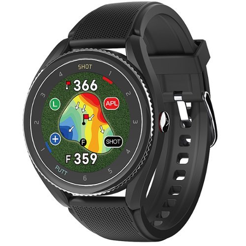 VoiceCaddie - Reloj GPS T9 con ondulaciĂłn verde y pendiente, color negro